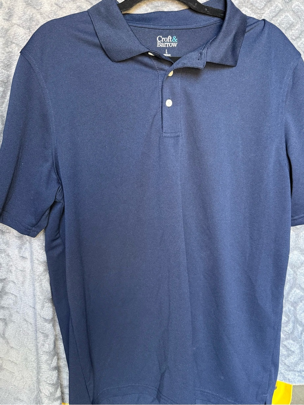 croft & barrow Navy Short-Sleeve Polo